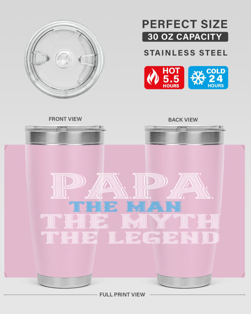 papa the man the myth the legend 15#- grandpa - papa- Tumbler