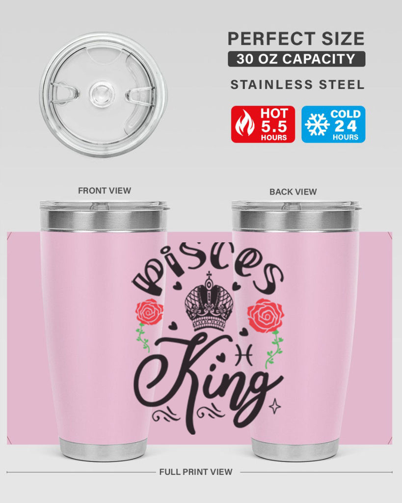 pisces king 375#- zodiac- Tumbler