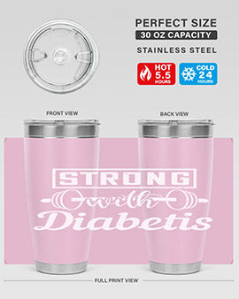 strog with diabetis Style 11#- diabetes- Tumbler