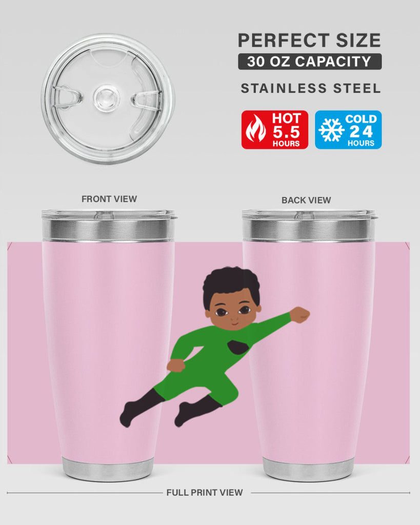 super kid 6#- black men - boys- tumbler