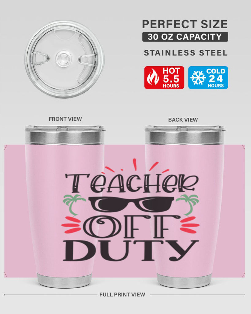 teacher off duty Style 204#- teacher- tumbler