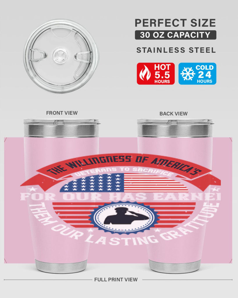 the willingness of americas 88#- Veterns Day- Tumbler