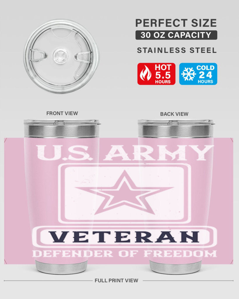 us army veteran defender of freedom 14#- Veterns Day- Tumbler