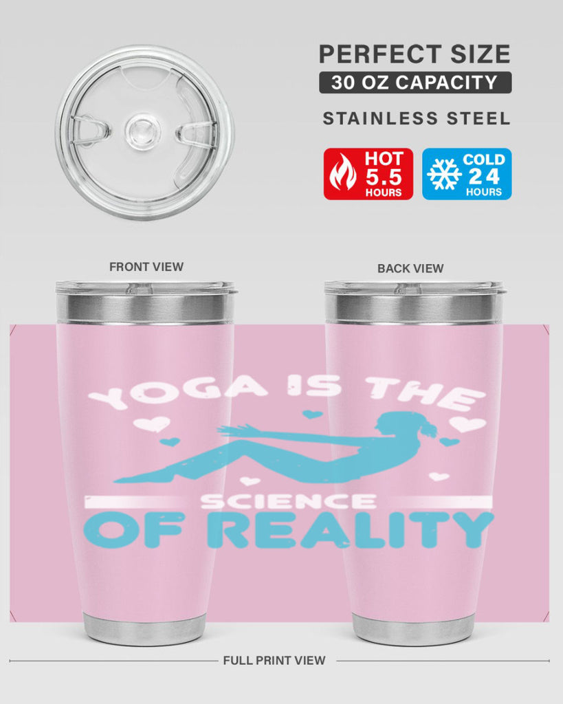 yoga is the science of reality 16#- yoga- Tumbler