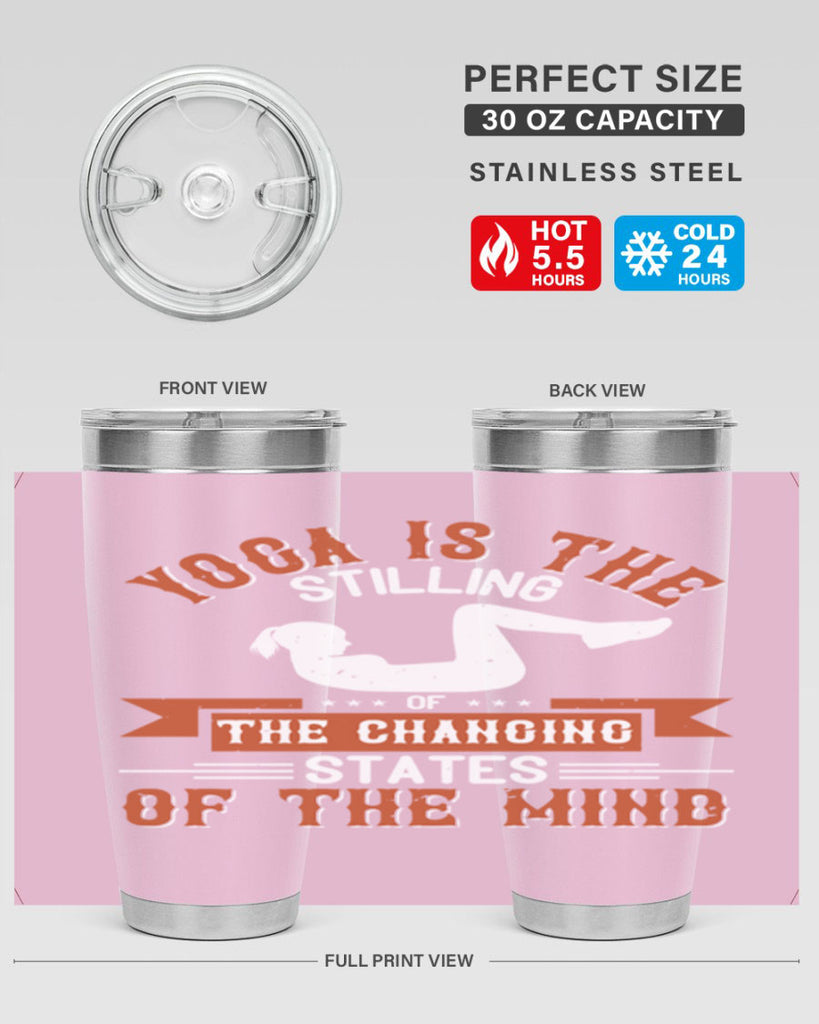 yoga is the stilling of the changing states of the mind 12#- yoga- Tumbler