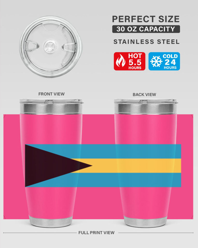 Bahamas 186#- world flags- Tumbler