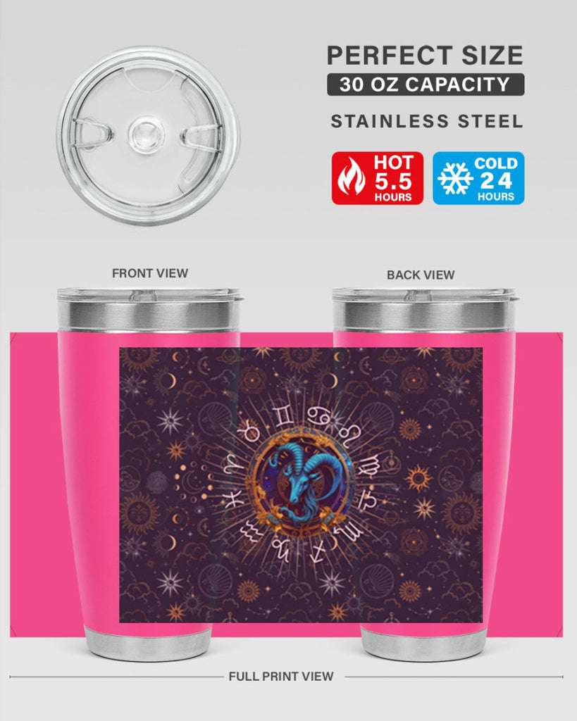 Capricorn Straight 184#- zodiac- Tumbler