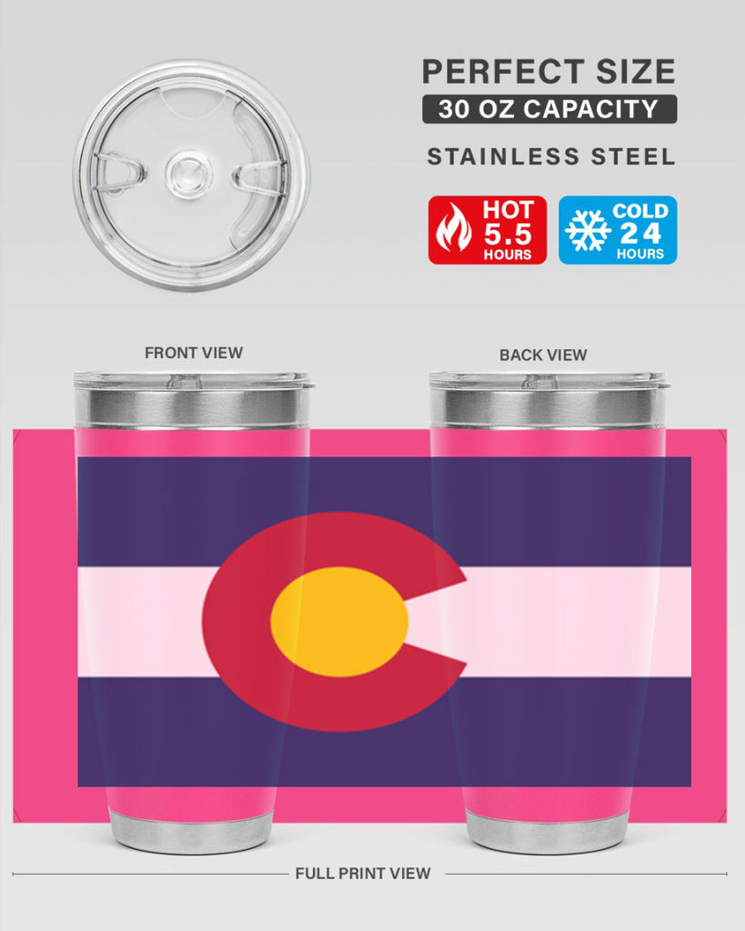 Colorado 46#- Us Flags- Tumbler