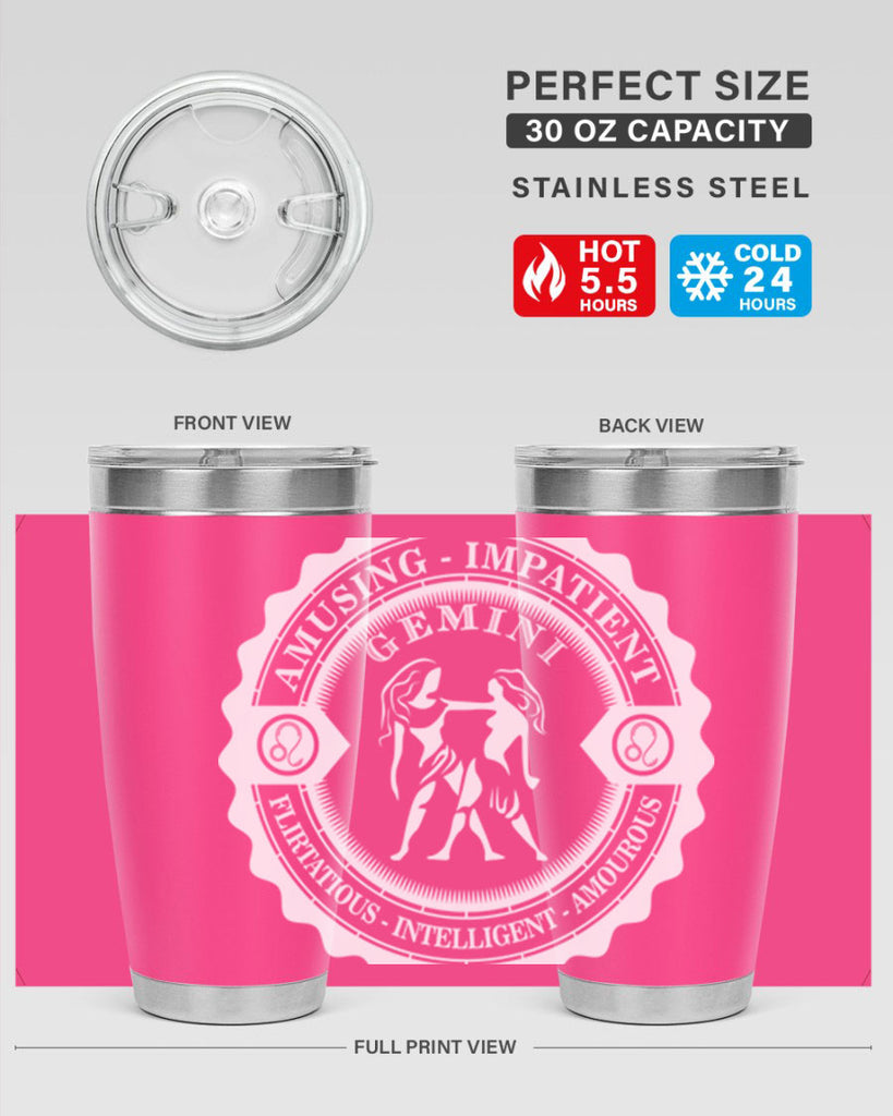 Gemini 12#- zodiac- Tumbler