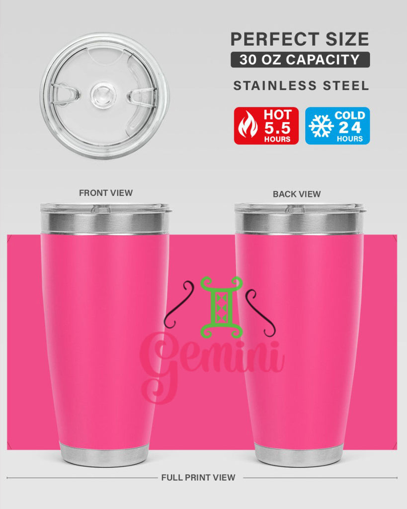 Gemini 224#- zodiac- Tumbler