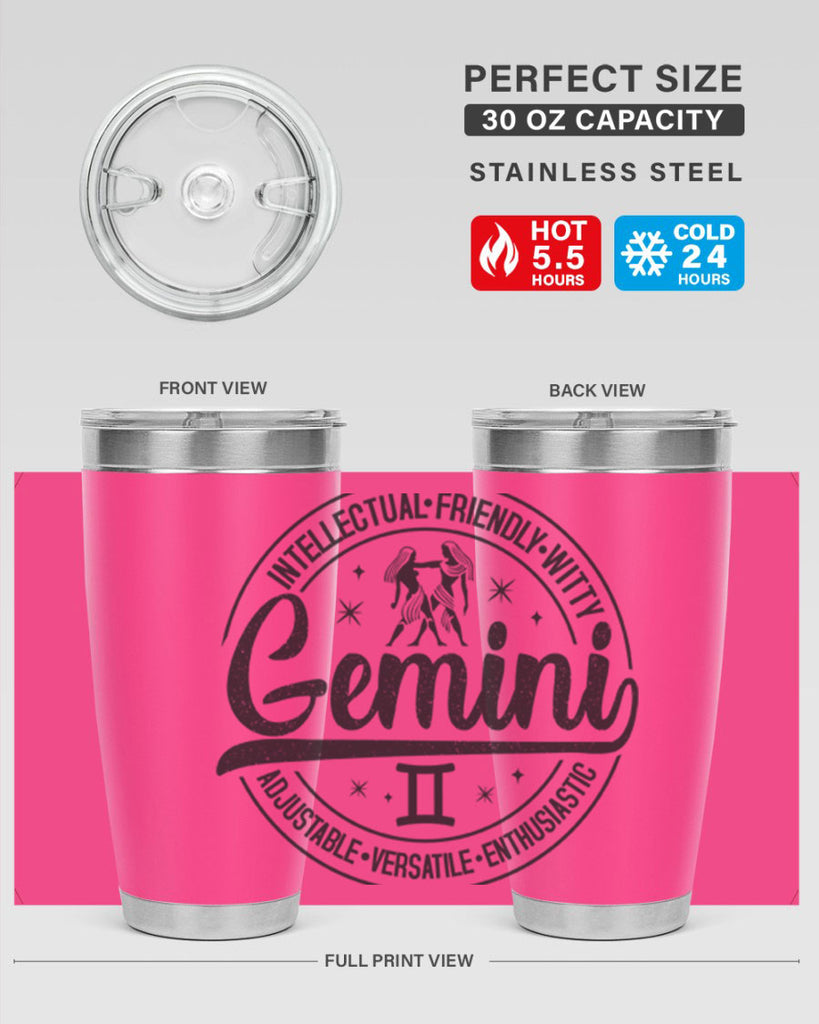 Gemini 225#- zodiac- Tumbler