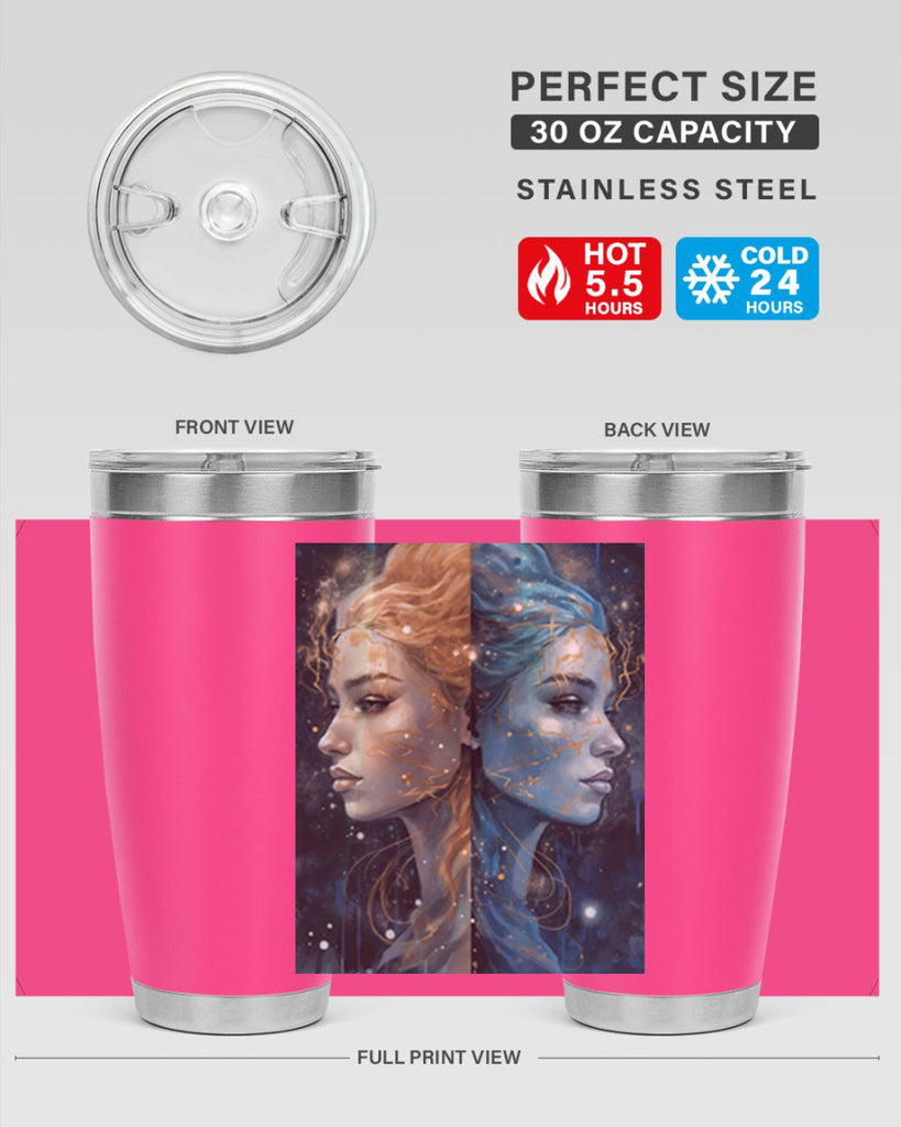 Gemini 56#- zodiac- Tumbler