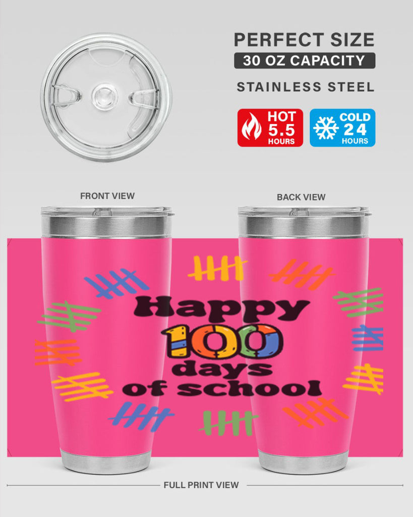 Happy 100 Days of School 51#- 100 days of school- Tumbler