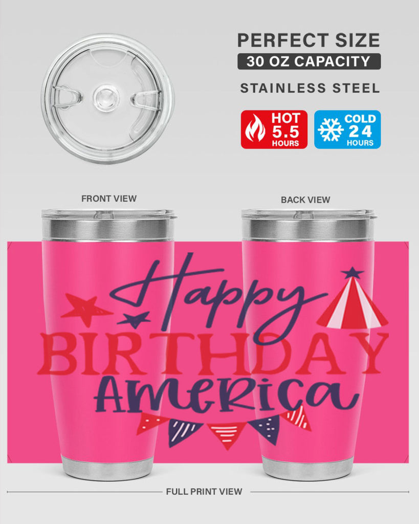 Happy Birthday america Style 30#- Fourt Of July- Tumbler