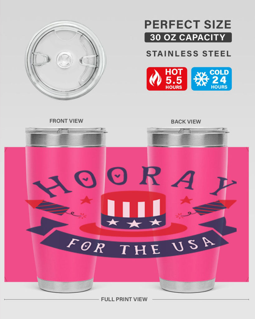 Hooray for the usa Style 42#- Fourt Of July- Tumbler