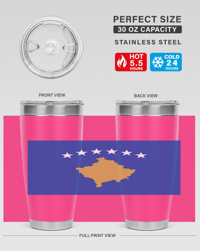 Kosovo 108#- world flags- Tumbler