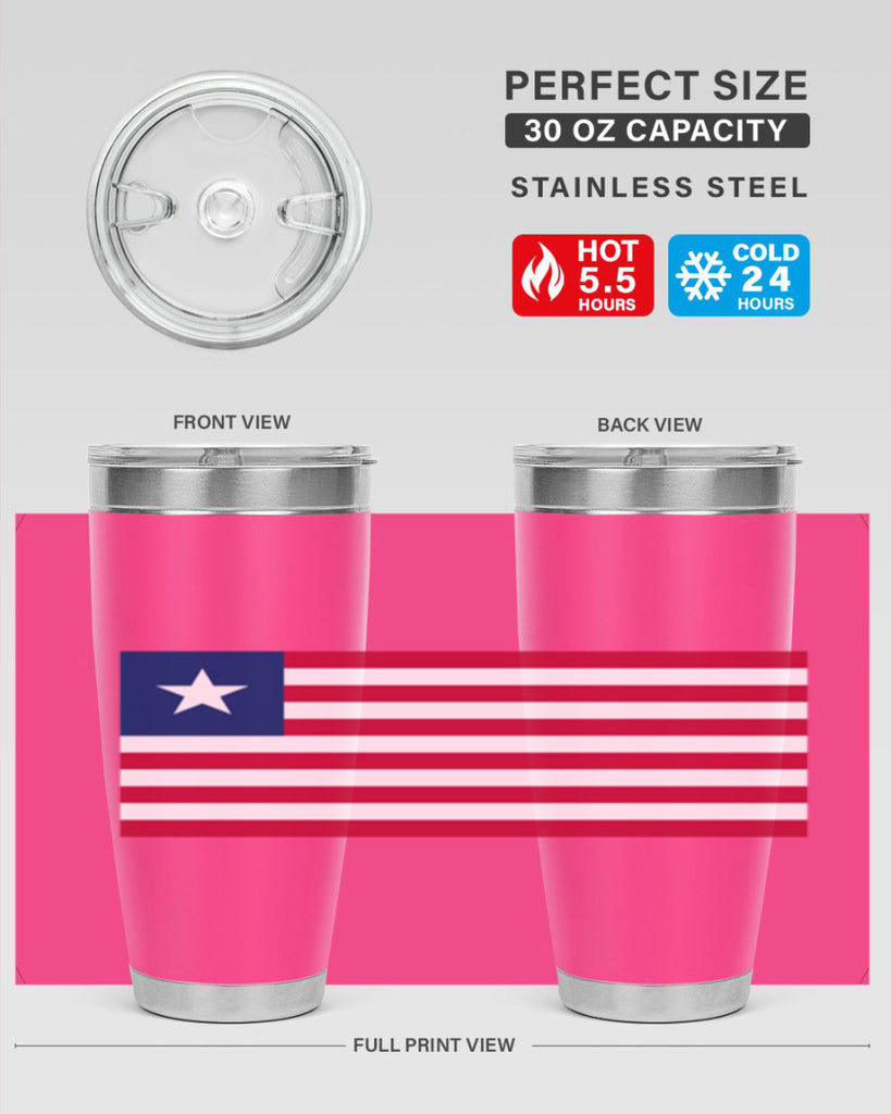 Liberia 101#- world flags- Tumbler