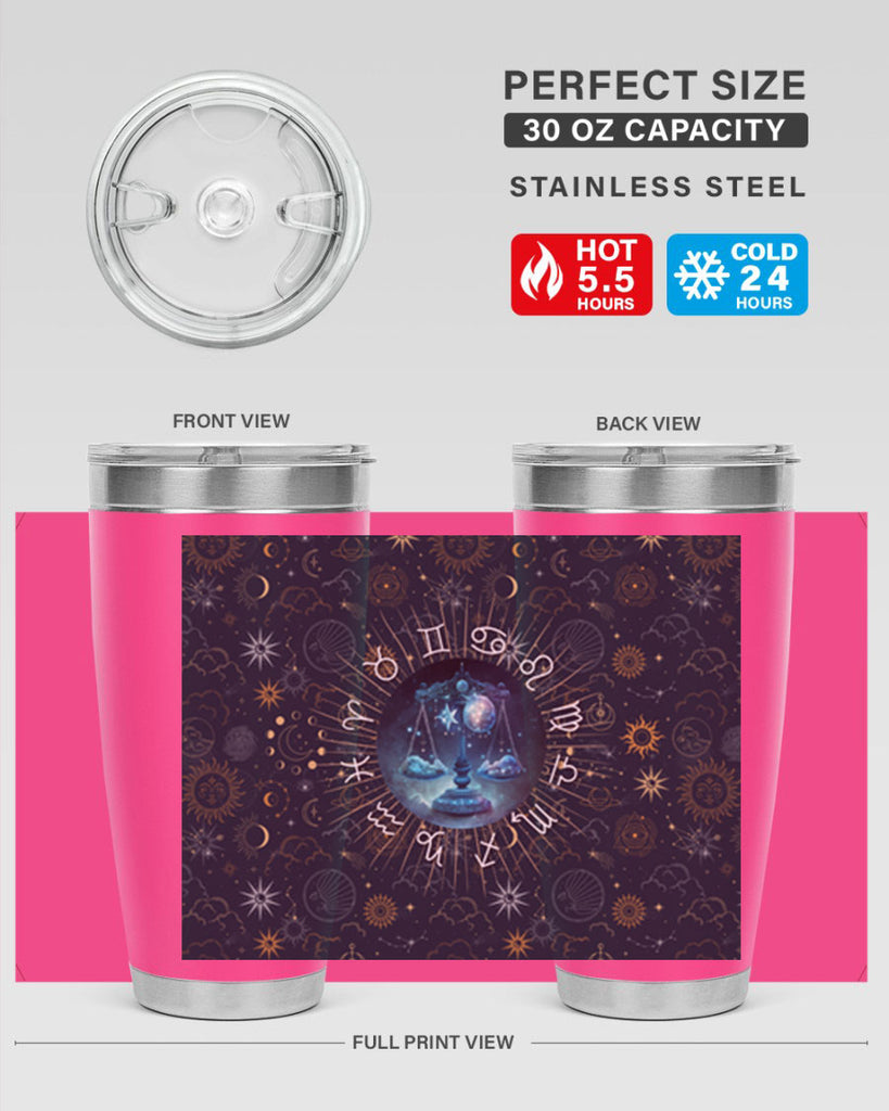 Libra Straight 317#- zodiac- Tumbler