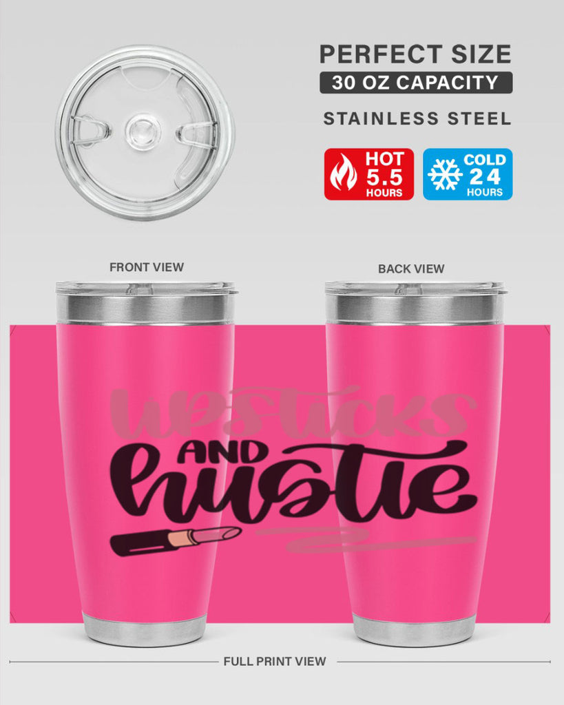 Lipstick And Hustie Style 59#- make up- Tumbler