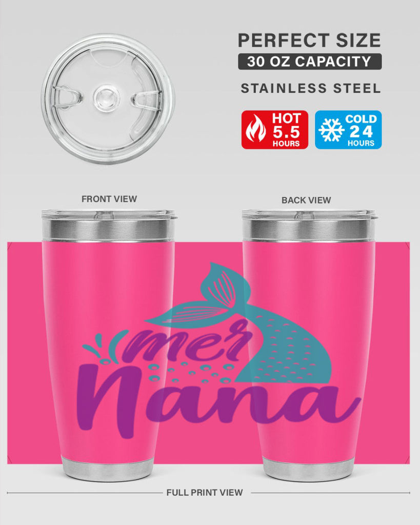 Mer Nana 343#- mermaid- Tumbler