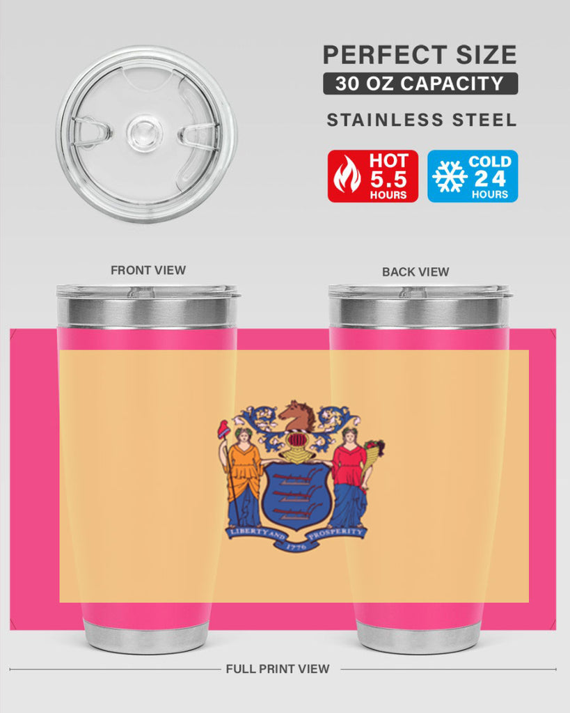 New Jersey 22#- Us Flags- Tumbler