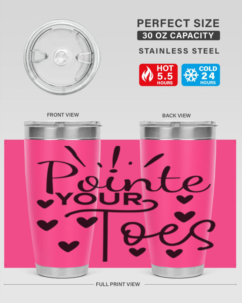 Pointe Your Toes 73#- ballet- Tumbler