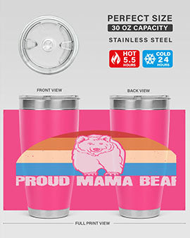 Proud mama bear 26#- Bears- Tumbler