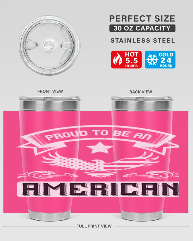 Proud to be an American Style 189#- Fourt Of July- Tumbler
