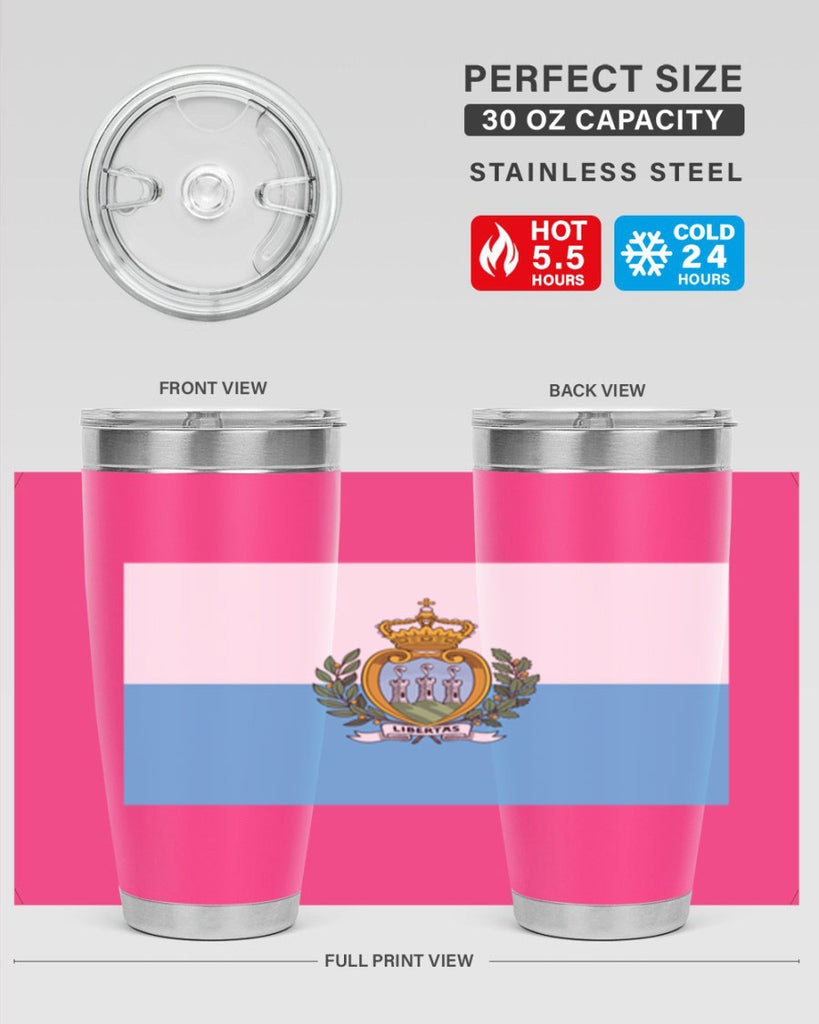 San Marino 48#- world flags- Tumbler