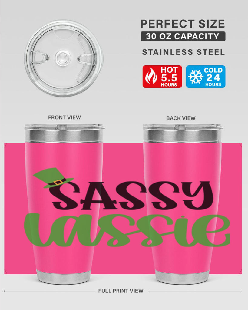 Sassy Iassie Style 34#- St Patricks Day- Tumbler