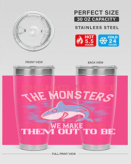 Sharks aren’t the monsters we make them out to be Style 24#- shark  fish- Tumbler