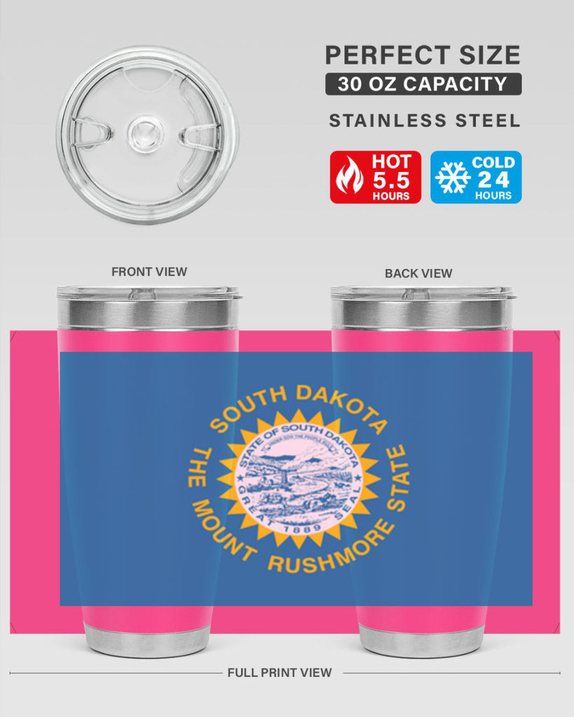 South Dakota 11#- Us Flags- Tumbler