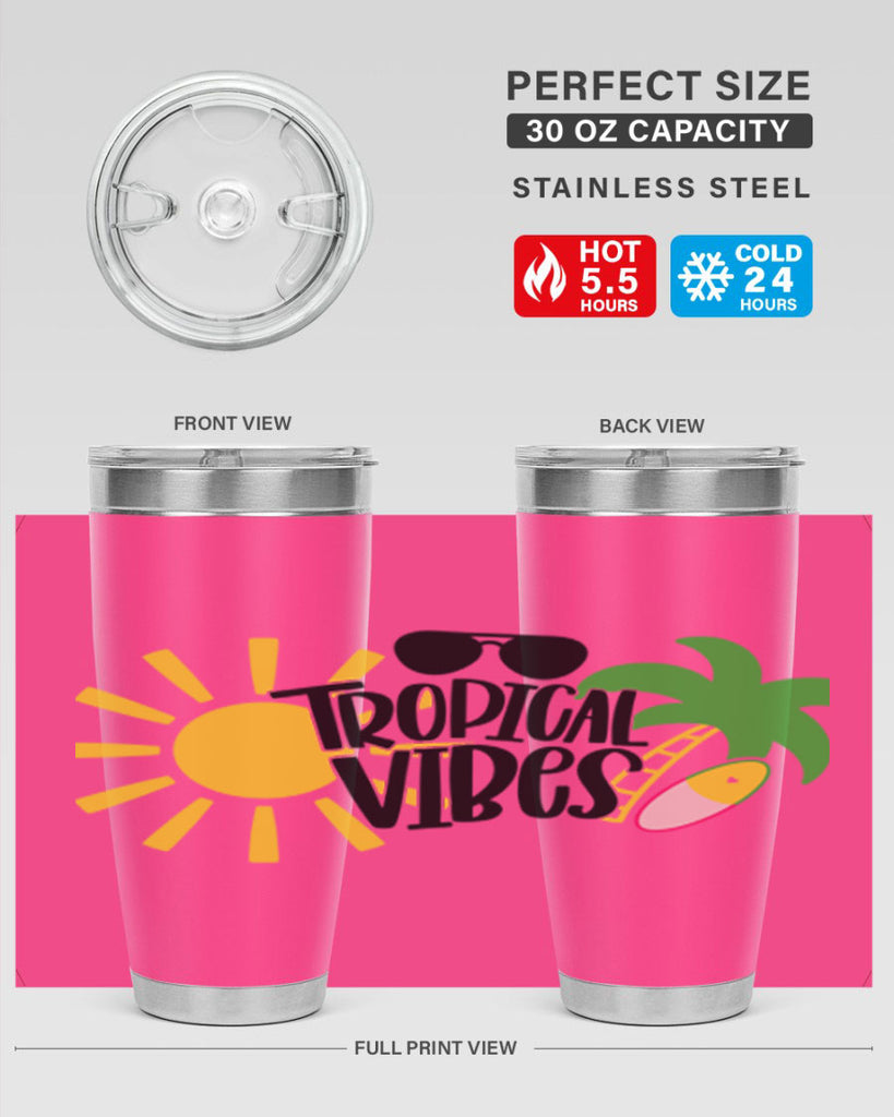 Tropical Vibes Style 9#- summer- Tumbler