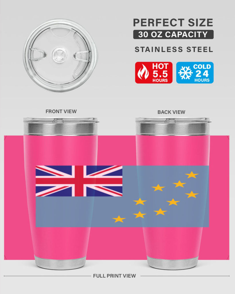 Tuvalu 15#- world flags- Tumbler