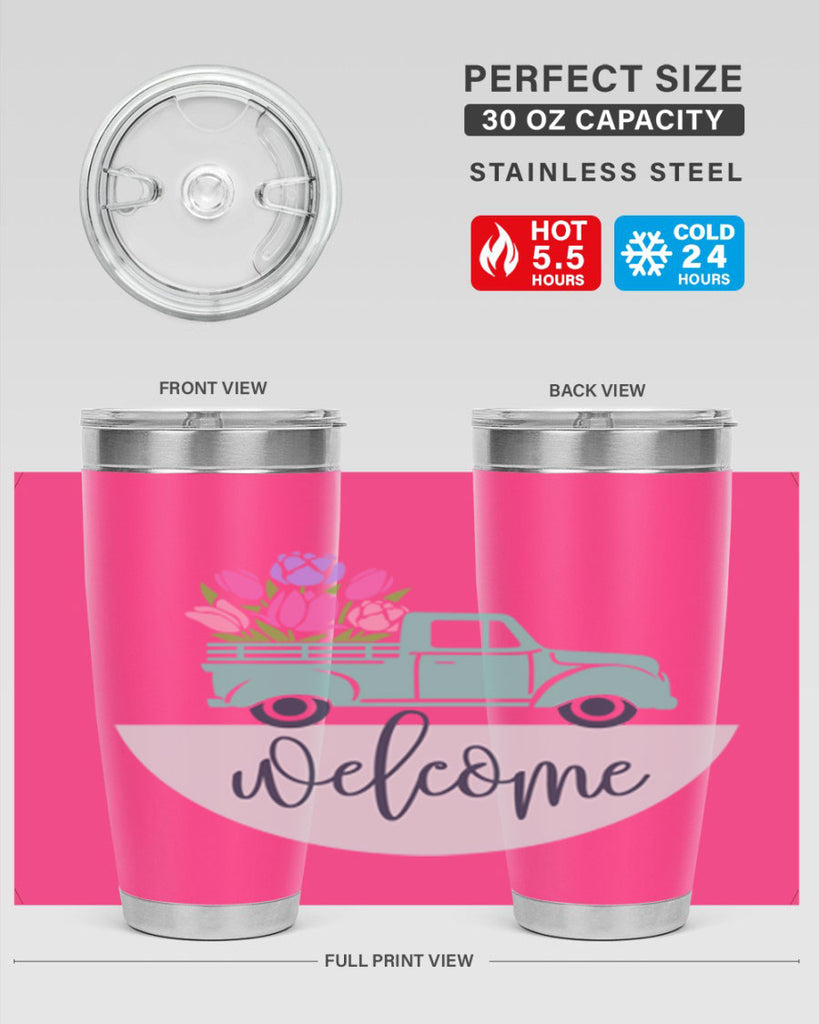 Welcome spring truck579#- spring- Tumbler