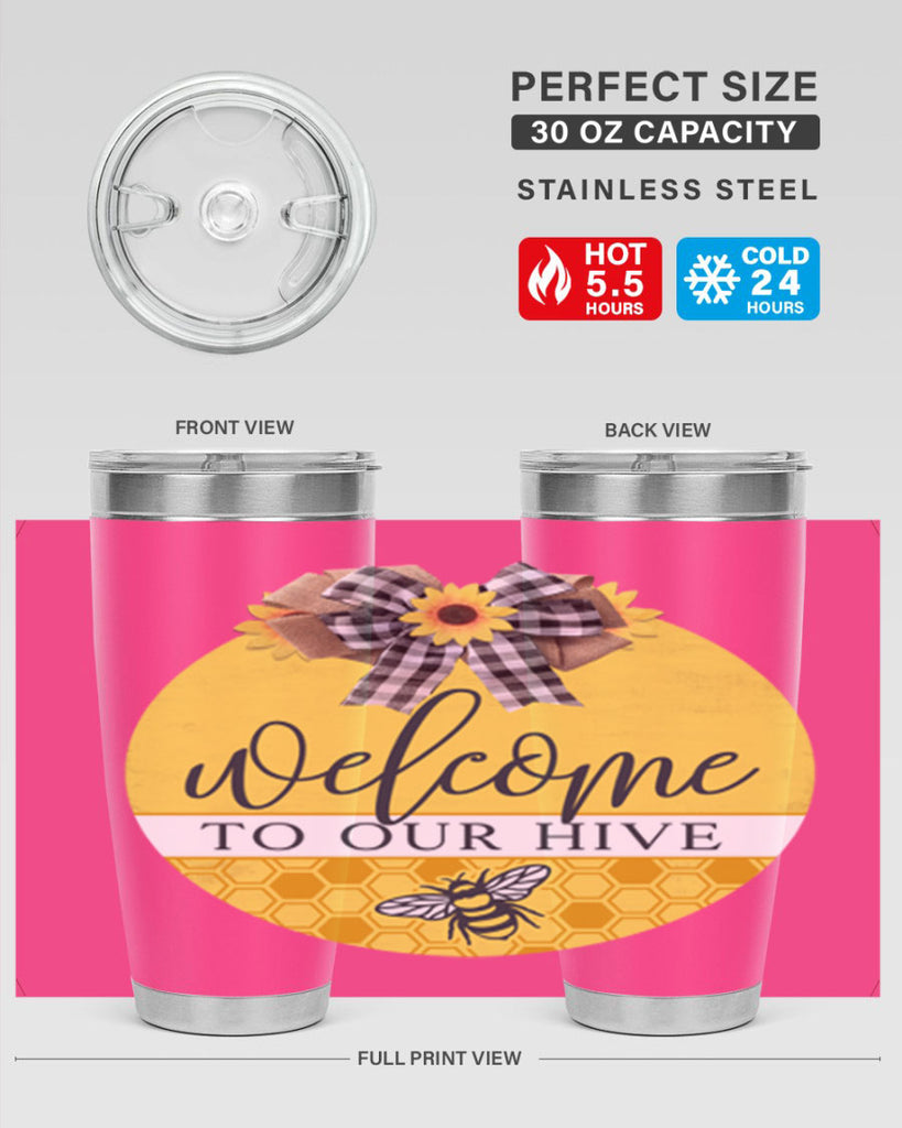 Welcome to our Hive complete yellow Mockup589#- spring- Tumbler