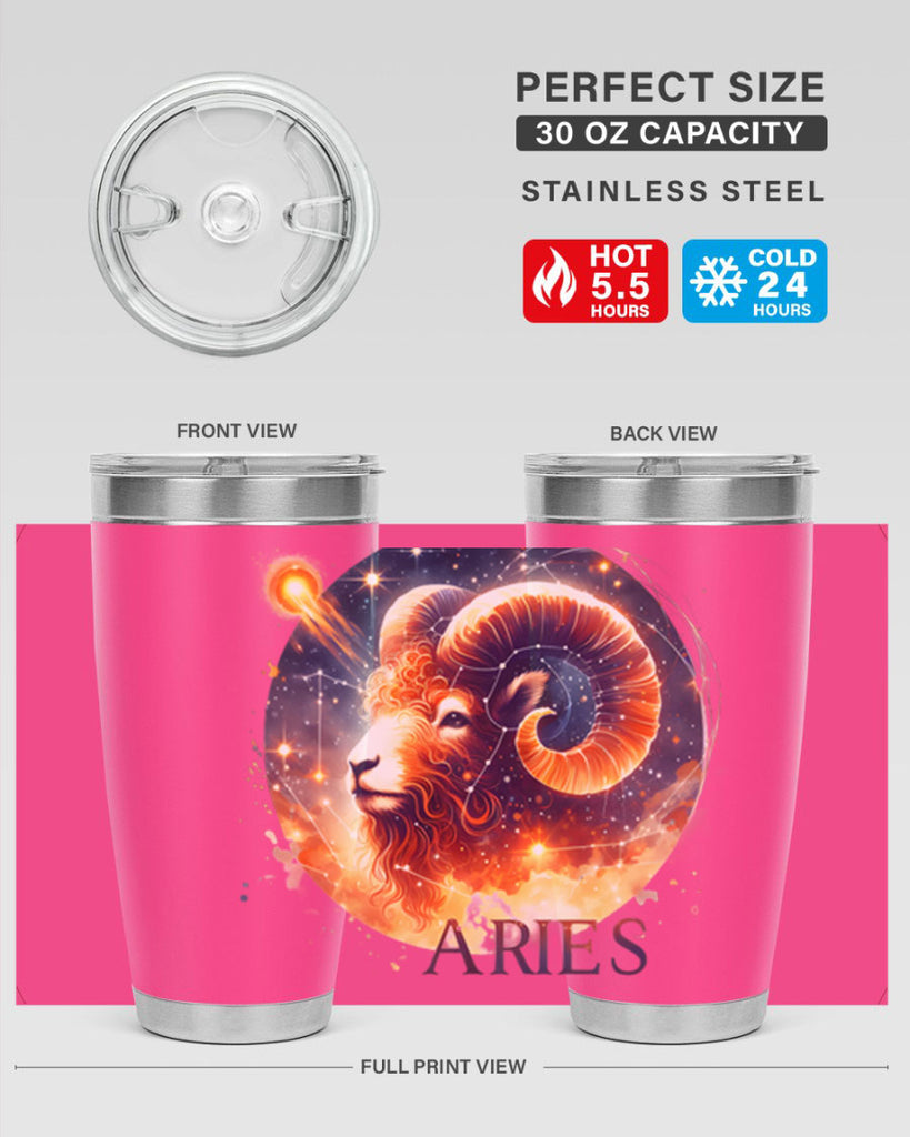 aries 130#- zodiac- Tumbler