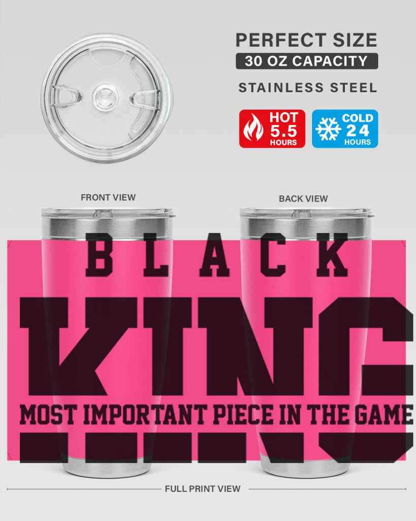 black king 230#- black words phrases- Cotton Tank