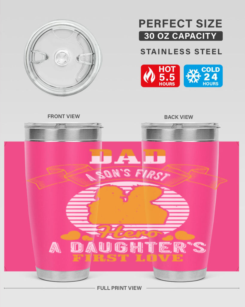 dad a son’s first hero 245#- fathers day- Tumbler