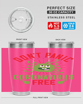 dont panic coronavirus free Style 43#- corona virus- Tumbler