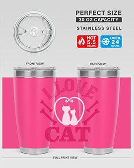 i love cat Style 56#- cat- Tumbler