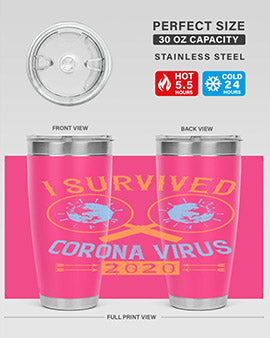 i survived corona virus Style 34#- corona virus- Tumbler