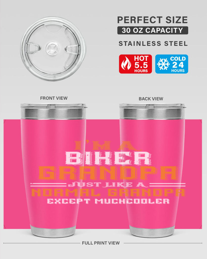 im a biker grandpa just like a normal grandpa except muchcooler 38#- grandpa - papa- Tumbler