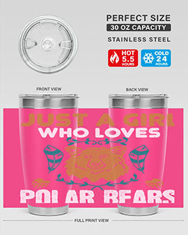 just a girl who loves polar bear 22#- Bears- Tumbler