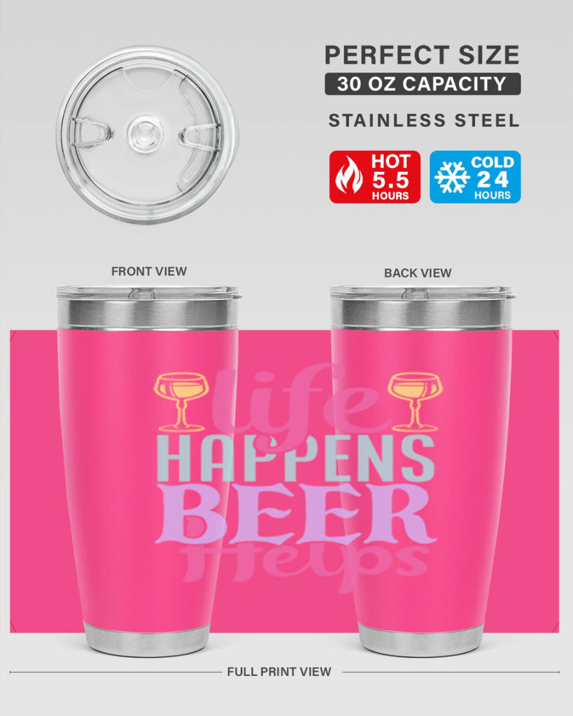 life happens beer helps 141#- beer- Tumbler