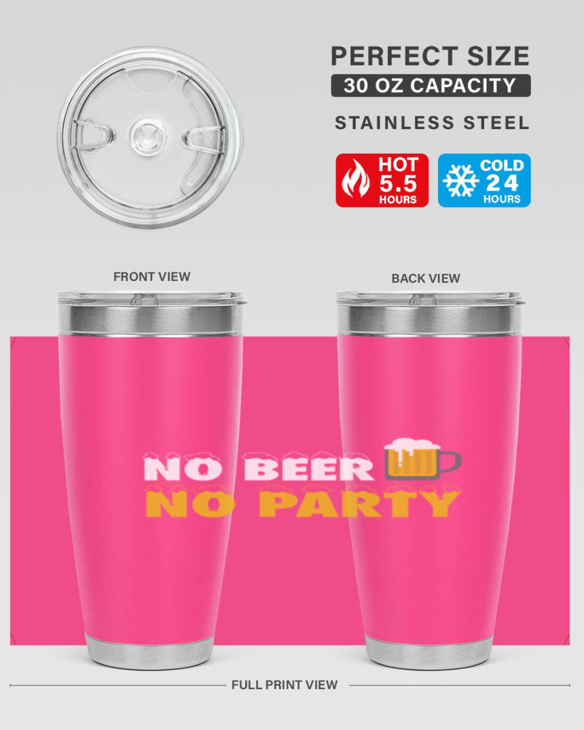 no beer no party 57#- beer- Tumbler