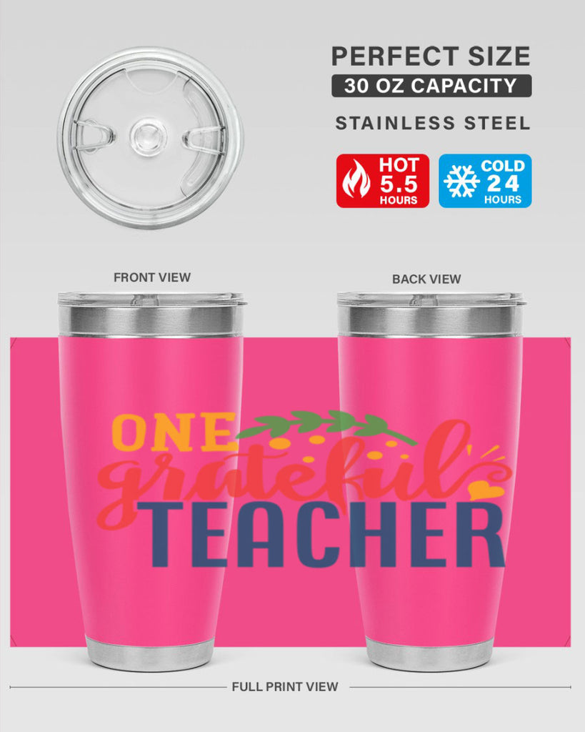 one grateful teacher Style 167#- teacher- tumbler
