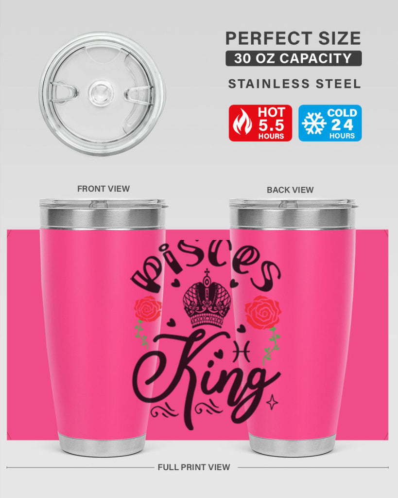 pisces king 375#- zodiac- Tumbler