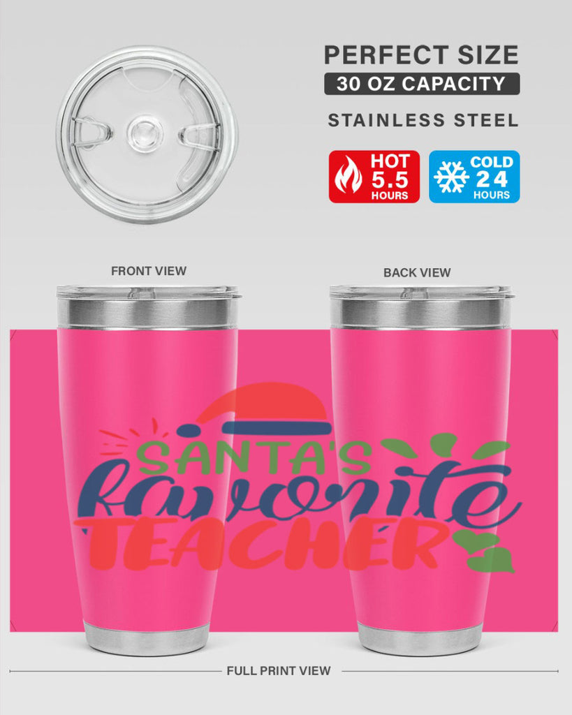santas favorite teacher Style 151#- teacher- tumbler