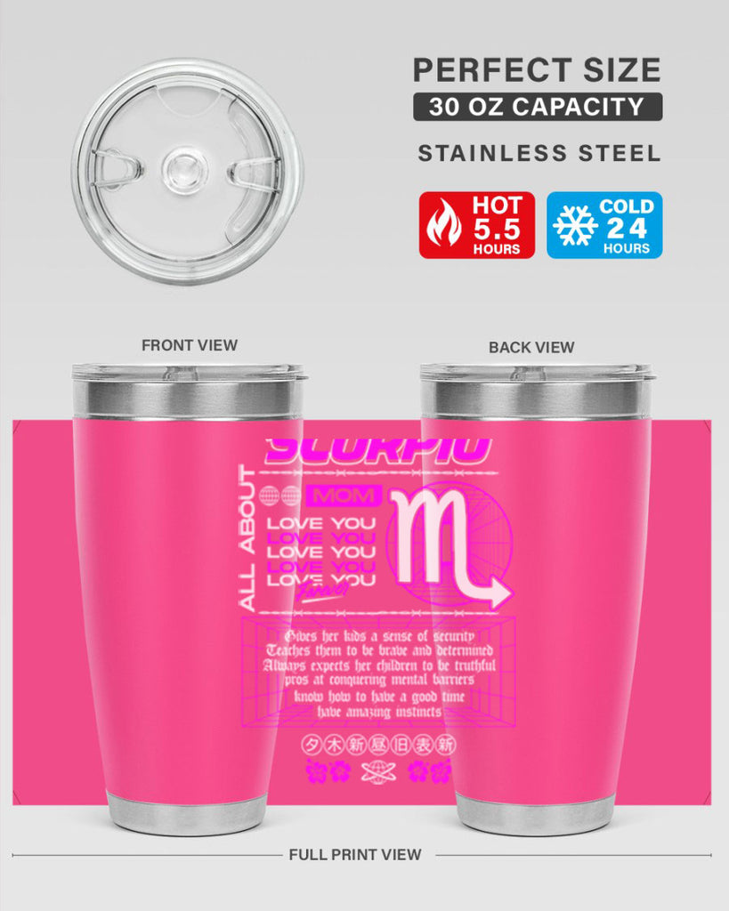 scorpio 457#- zodiac- Tumbler